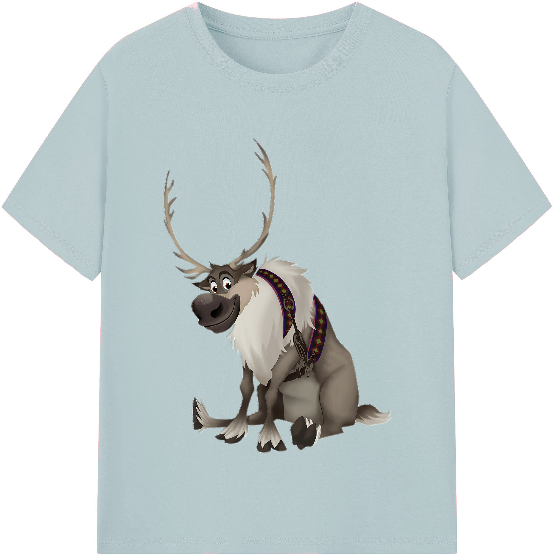 （画像用） アナと雪の女王 アンナ エルサ Frozen Anna Elsa 綿100％半袖Tシャツ（フロントプリント）